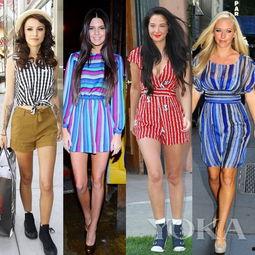明星与条纹,明星演绎时尚条纹潮流